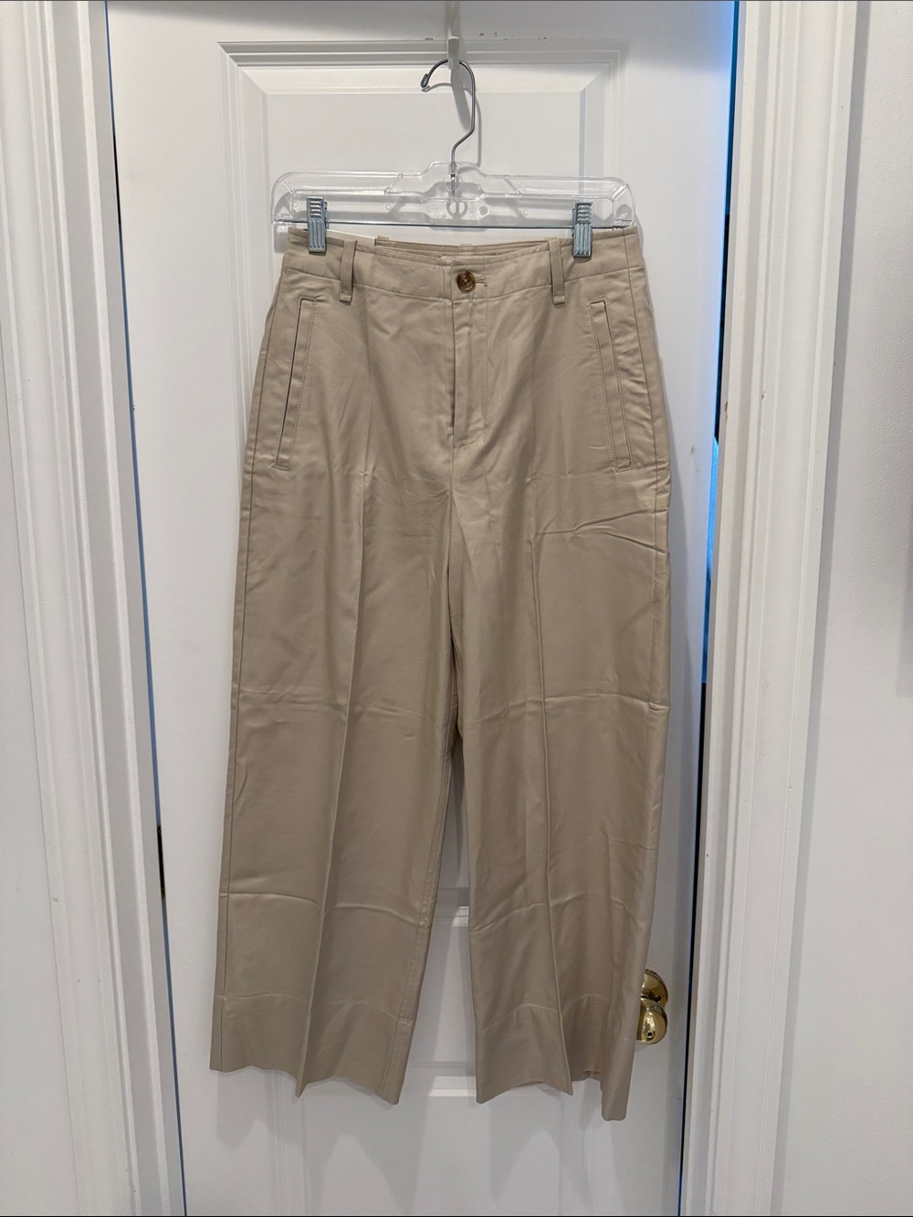 Cropped wide leg pants